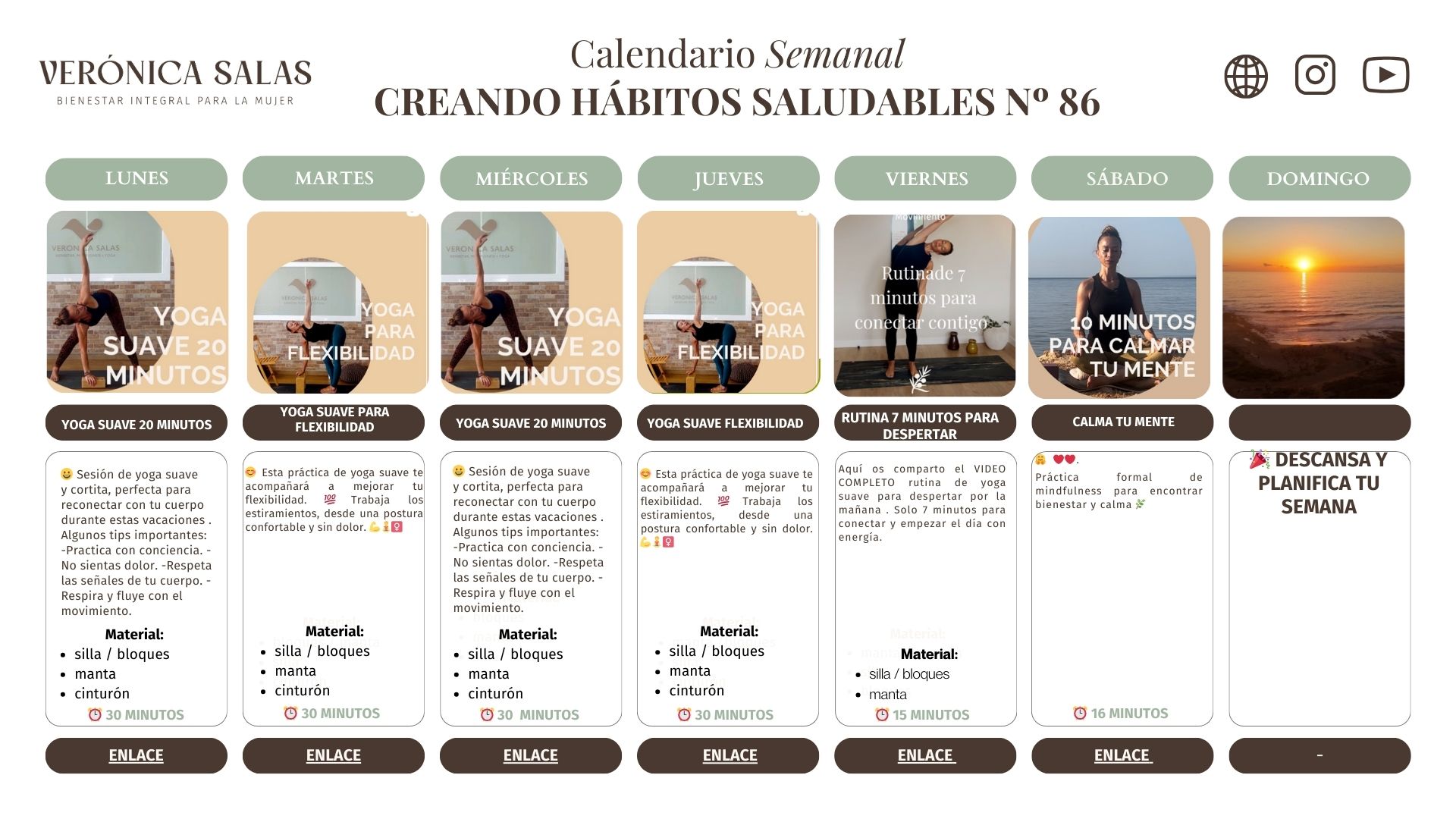 Calendario Semanal Veronica Salas- de practica 